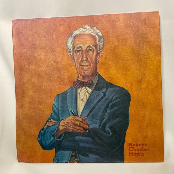VTG 70s Robert Charles Howe Textured Print of Norman Rockwell w/ pop out stand - Picture 2 of 7